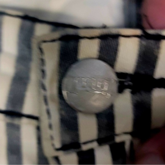 TRIPP NYC | Daang Goodman | Narrow Stripe Rocker | B&W Pinstripe Skinny Jeans - Picture 4 of 5